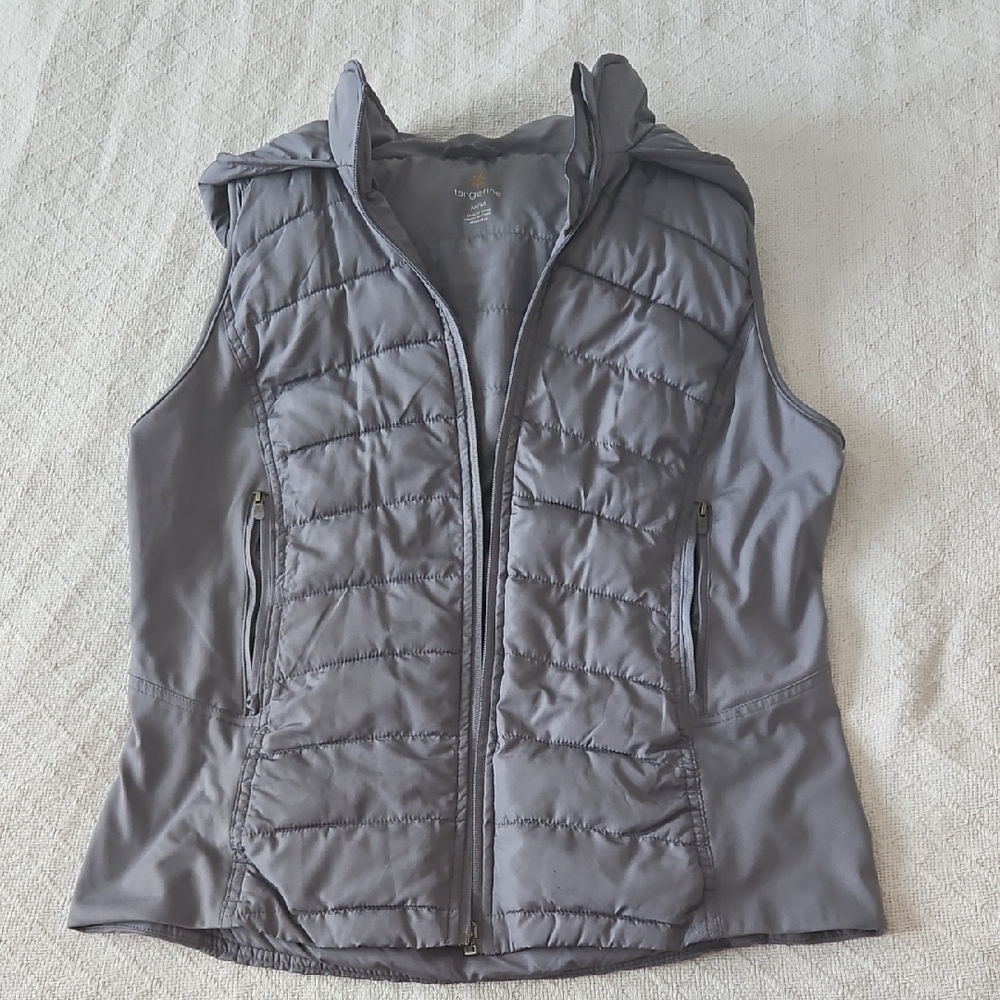 Tangerine Gray Hooded Vest